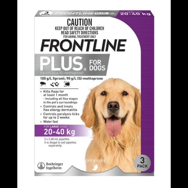 Frontline Plus Large Dog Purple
