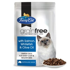 Fussy Cat Grain Free Dry Cat Food Adult Salmon And Whitefish With Olive Oil