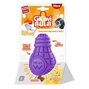 Gigwi Extra Durable Treat Dispensing Bulb For Dogs 1 X Large