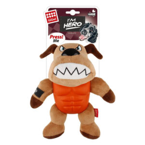 Gigwi Im Hero Plush Squeaker Toy For Dogs - Dog 1 Pack