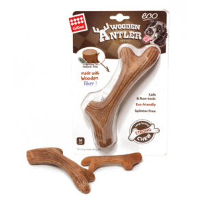 Gigwi Long Lasting Chew Wooden Antler For Dogs 20 Cm - Medium