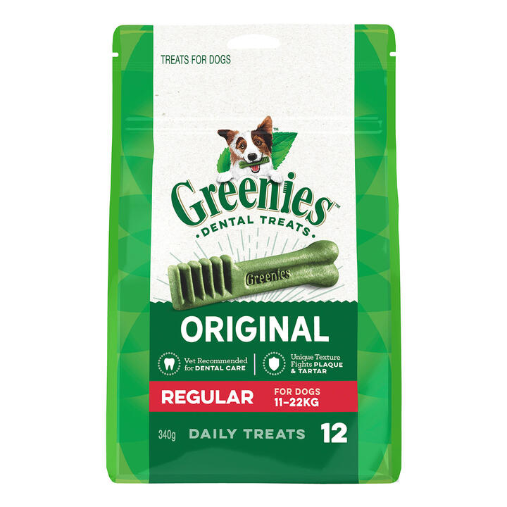 Greenies Original Dental Dog Treats Regular 11 - 22kg 340 Gm