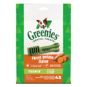 Greenies Sweet Potato Flavor Dental Dog Treats Teenie 2 - 7kg 340 Gm