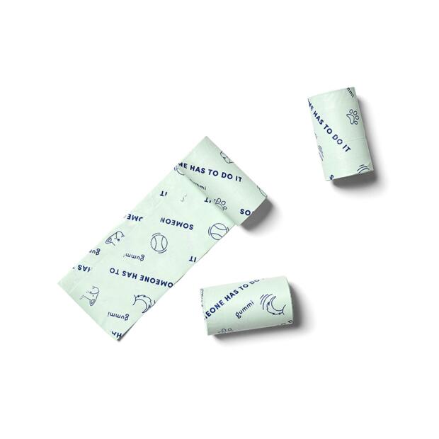 Gummi Dog Poo Bags Pink