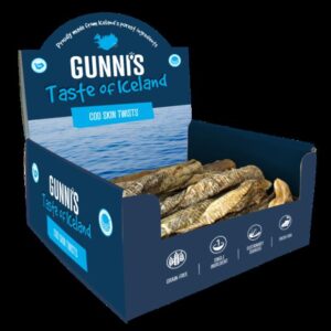 Gunnis Cod Skin Twists 18cm Dog Treats