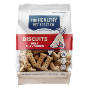 Healthy Pet Treat Co Beef Flavoured Biscuits For Dogs 1.5 Kg