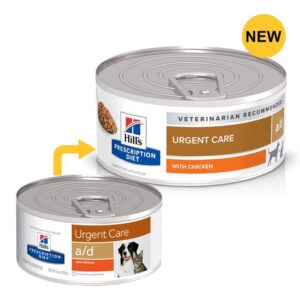 Hill's Prescription Diet A/D Urgent Care With Chicken Wet Dog & Cat Food 156gm 24 Cans