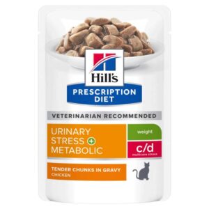 Hills Prescription Diet Cd Multicare Stress Urinary Care Plus Metabolic Weight Cat Food Pouches