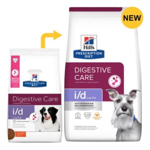 Hill's Prescription Diet I/D Low Fat Digestive Care Chicken Flavour Dry Dog Food 3.85 Kg