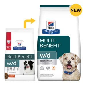 Hill's Prescription Diet W/D Multi-Benefit Chicken Flavour Dry Dog Food 3.85 Kg