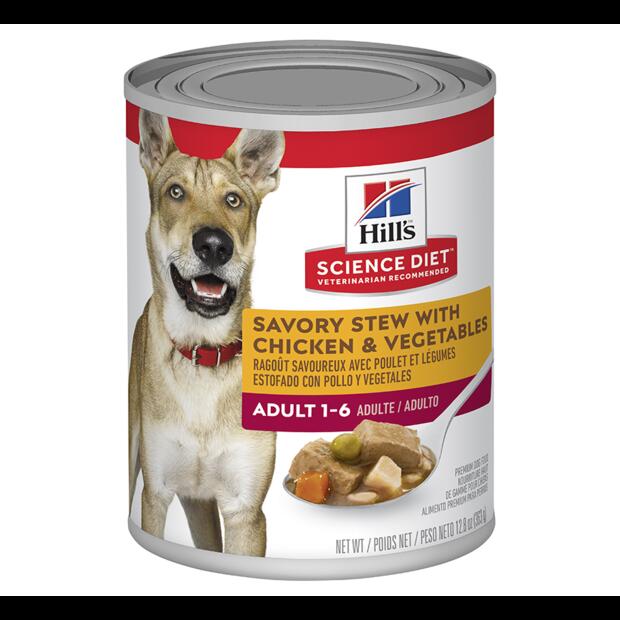 Hills Science Diet Adult Savory Stew Chicken And Vegetables Canned Dog Food