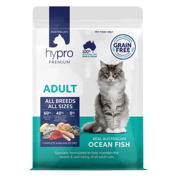 Hypro Premium Dry Cat Food Adult Ocean Fish Grain Free