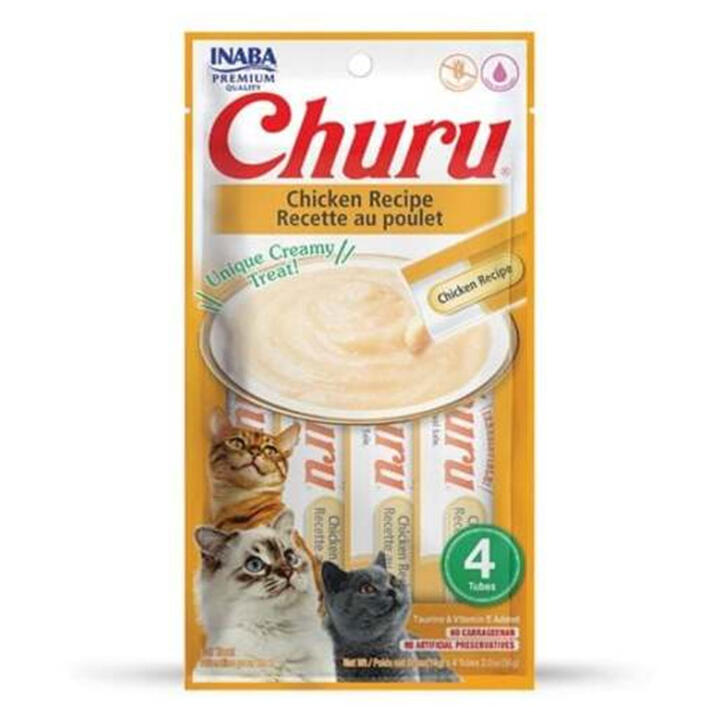 Inaba Churu Chicken Recipe Cat Treat 4 Tubes