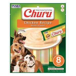 Inaba Churu Chicken Recipe Dog Treat 8 Tubes