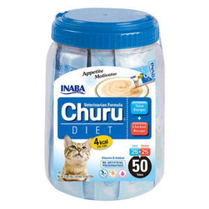 Inaba Churu Diet Tuna Recipe + Chicken Recipe For Cats 50 Tubes