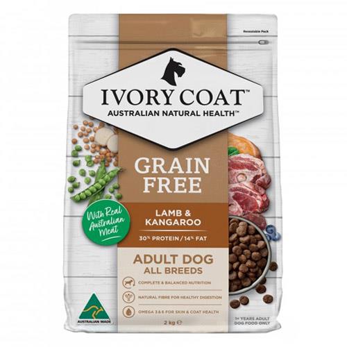 Ivory Coat Grain Free Adult All Breed Lamb & Kangaroo Dry Dog Food 13 Kg