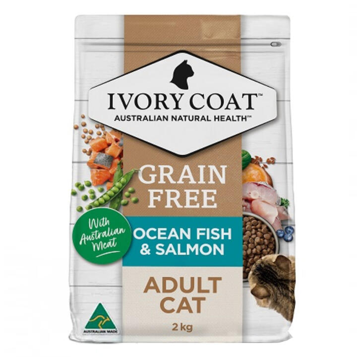 Ivory Coat Grain Free Adult Ocean Fish & Salmon Dry Cat Food 2 Kg