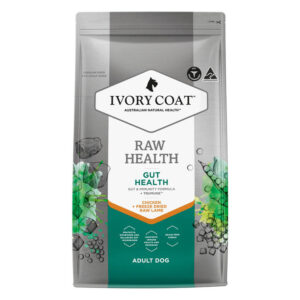 Ivory Coat Raw Health Gut Health Adult Chicken + Freeze Dried Raw Lamb Dry Dog Food 10 Kg