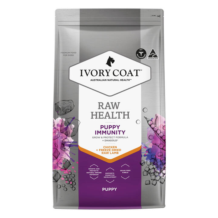 Ivory Coat Raw Health Puppy Immunity Chicken + Freeze Dried Raw Lamb Dry Dog Food 1.8 Kg