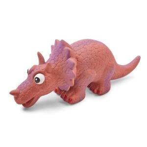 Kazoo Latex Triceratops Dog Toy