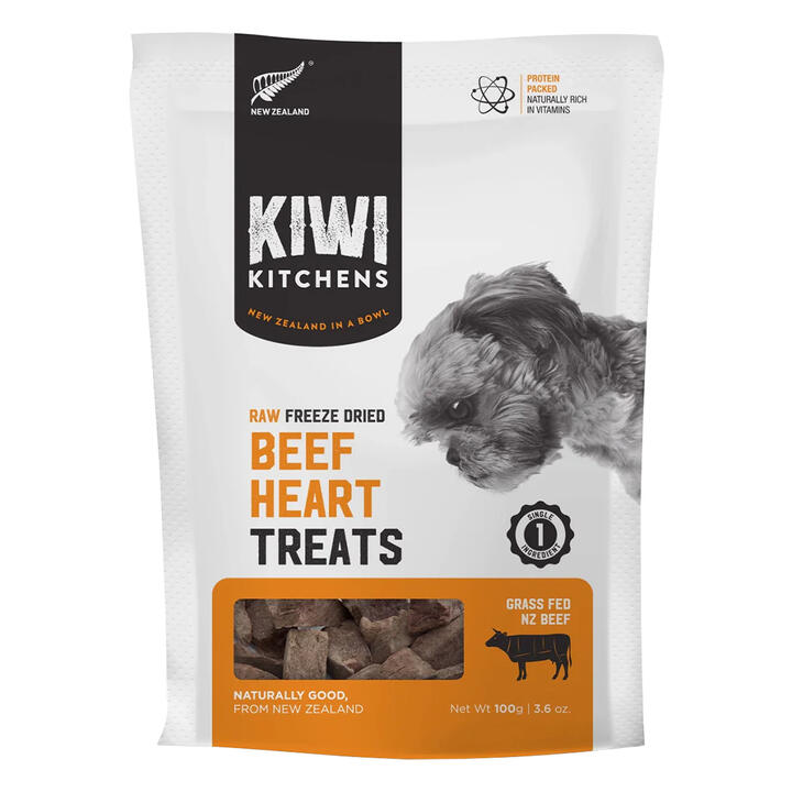 Kiwi Kitchens Beef Heart Freeze Dried Dog Treats 100 Gm