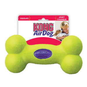 Kong Airdog Nonabrasive Felt Squeaker Toy For Dogs - Bone 1 X Large