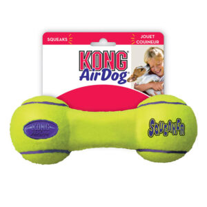 Kong Airdog Nonabrasive Felt Squeaker Toy For Dogs - Dumbbell 1 X Large
