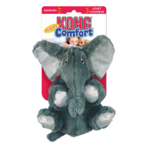 Kong Comfort Kiddos Plush Squeaker Toy For Dogs - Elephant 1 X Large