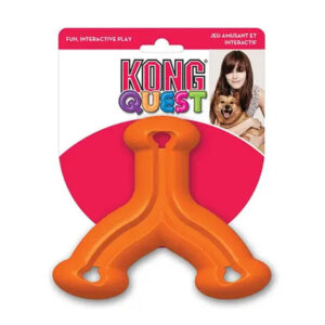 Kong Quest Treat Dispensing Toy For Dogs - Wishbone 1 X Small