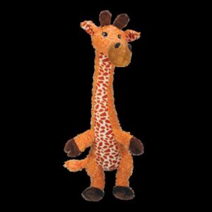 Kong Shakers Luvs Giraffe Dog Toy Orange