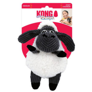 Kong Sherps Floofs Crinkle Plush Squeaker Toy For Dogs - Sheep 1 X Medium