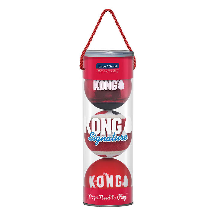 Kong Signature Fetching Toy For Dogs - Assorted Balls 3 X Large