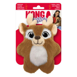 Kong Snuzzles Squeaker Toy For Dogs - Xmas Reindeer 1 X Small