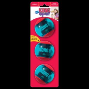 Kong Squeezz Action Squeaking Dog Balls