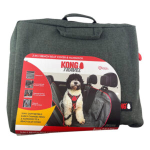 Kong Travel 2 In 1 Bench Seat Cover & Hammock For Dogs 1 Pack