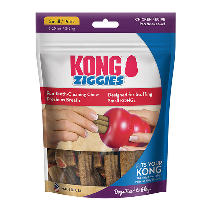 Kong Ziggies Stuffin Chicken Recipe Treats For Dogs Small 198 Gm