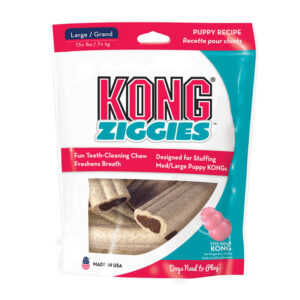 Kong Ziggies Stuffins Puppy Recipe Treats For Dogs Large 227 Gm