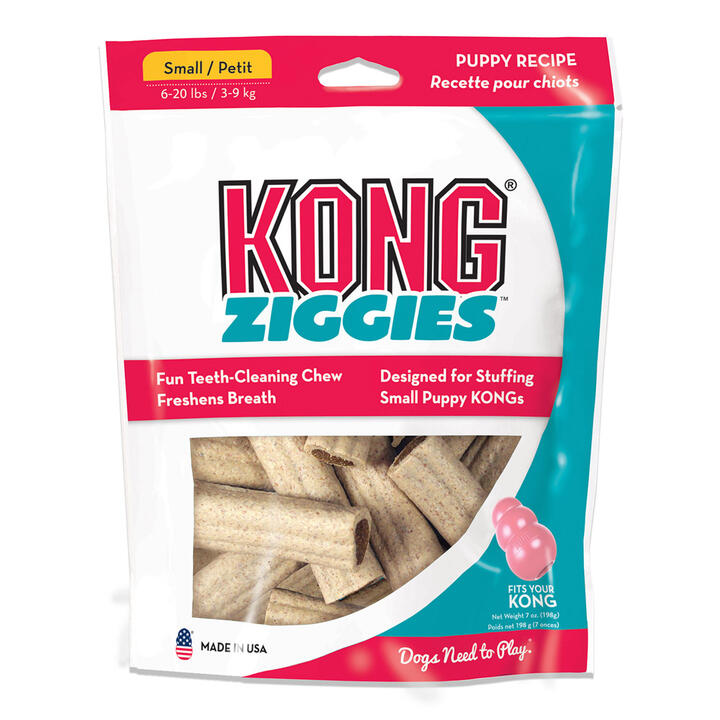 Kong Ziggies Stuffins Puppy Recipe Treats For Dogs Small 198 Gm