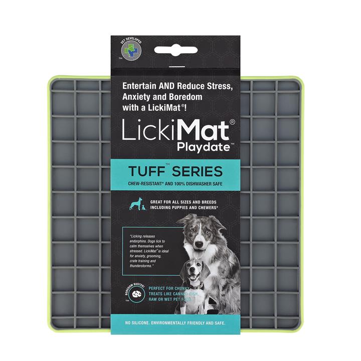 Lickimat Tuff Playdate Dog Green 1 Pack