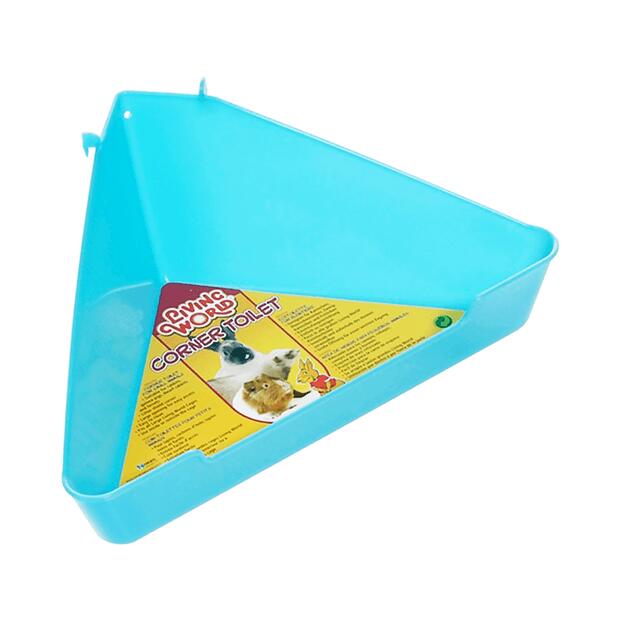 Living World Small Animal Corner Toilet Large Aqua