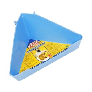 Living World Small Animal Corner Toilet Medium Light Blue