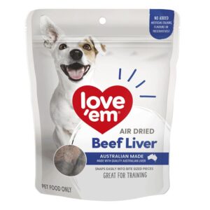 Love Em Air Dried Beef Liver Treats For Dogs 200 Gm