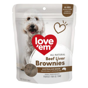Love Em Beef Liver Brownies Treats For Dogs 250 Gm