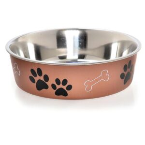 Loving Pets Metallic Bella Bowls Copper