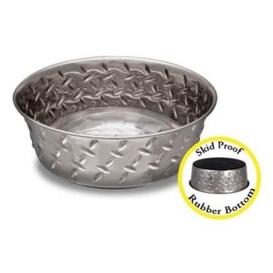 Loving Pets Non Skid Diamond Plate Bowl