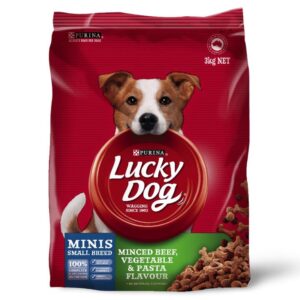 Lucky Dog Minis Minced Beef Vegetable Pasta Flavour Dry Dog Food