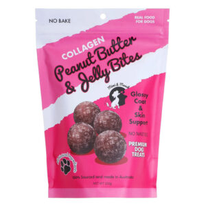Mimi & Munch Collagen Peanut Butter & Jelly Bites Natural Dog Treats 150 Gm