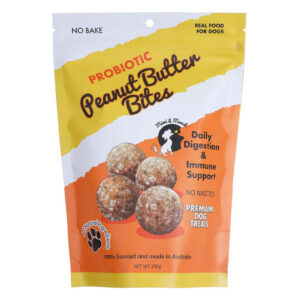 Mimi & Munch Probiotic Peanut Butter Bites Natural Dog Treats 150 Gm