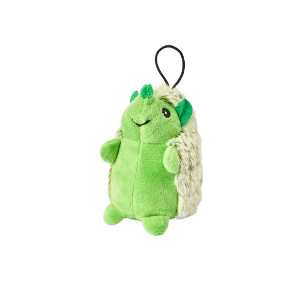 Multipet Mini Hedgehog Green Plush Dog Toy