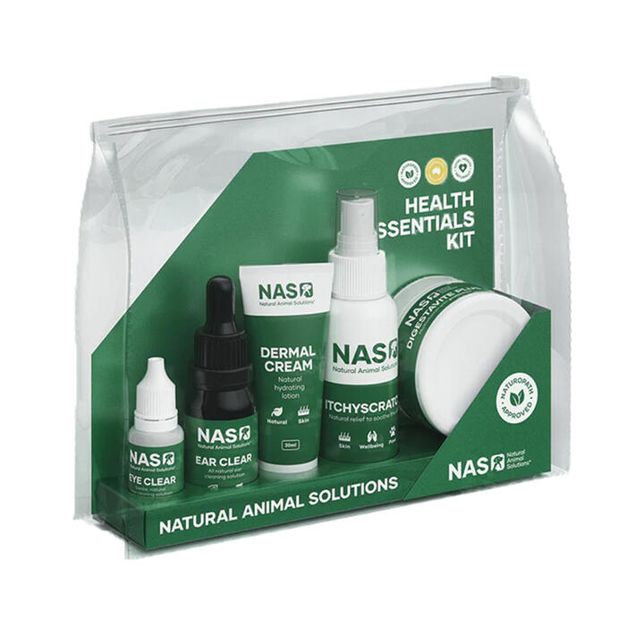 Natural Animal Solutions (Nas) 5 Piece Health Essentials Kit For Dogs And Cats 1 Pack